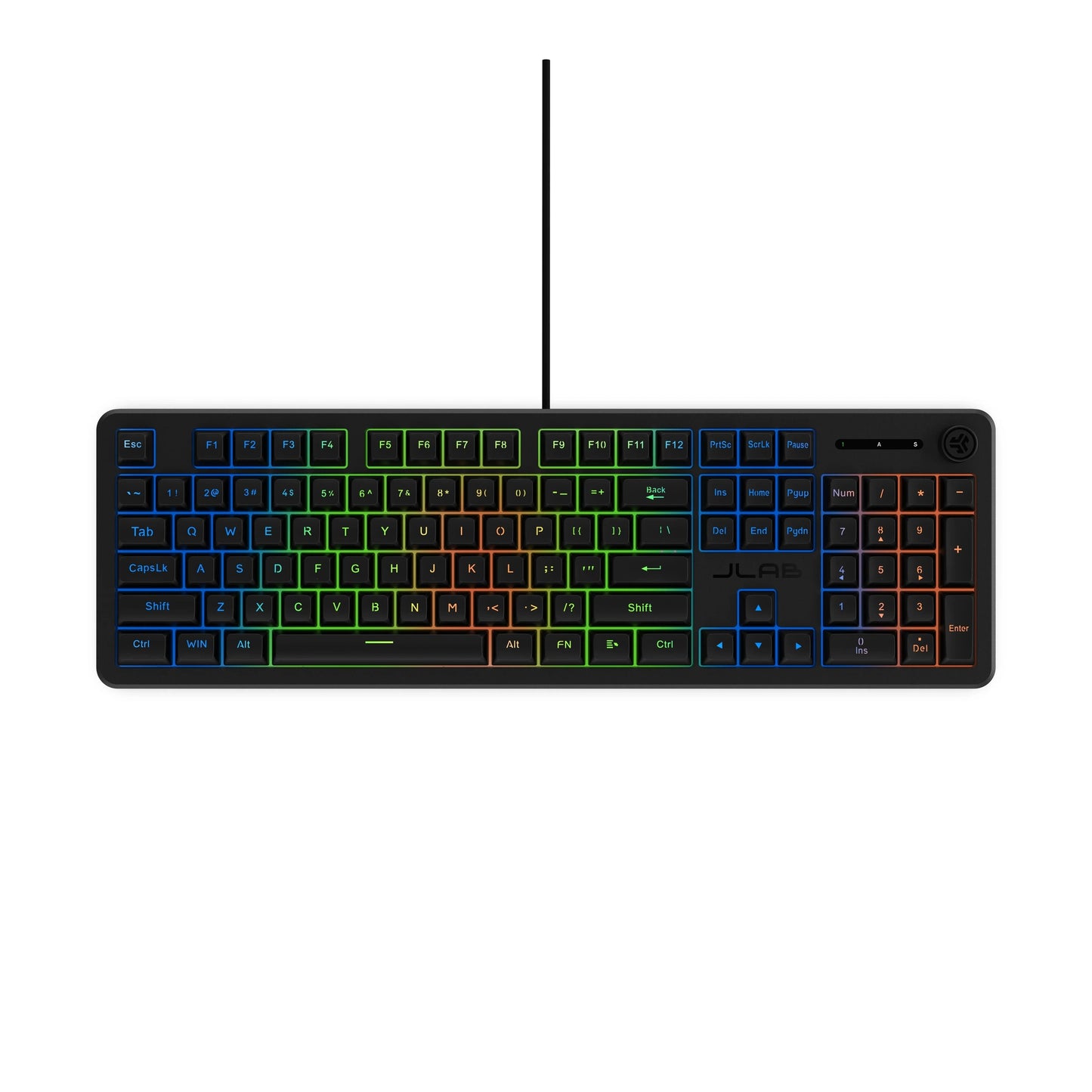 JLAB Nightfall Full-Size Wired Gaming Keyboard