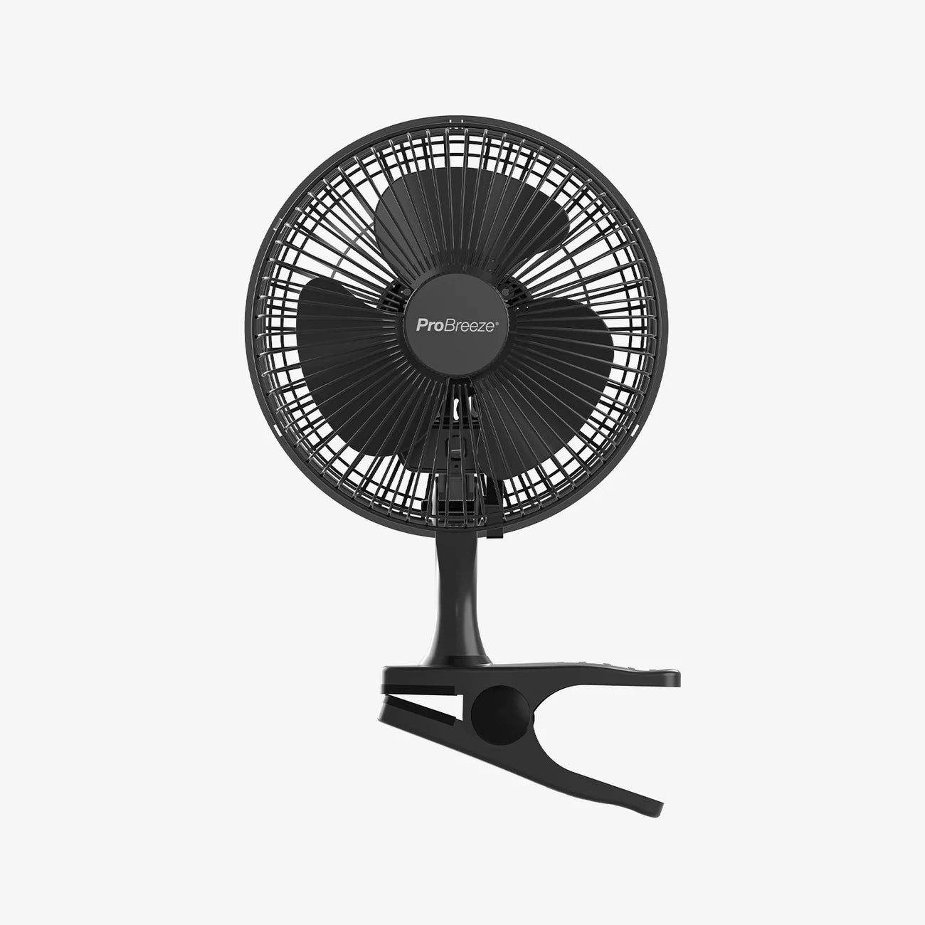 Pro Breeze 6” Mini Clip Fan - Ultra Quiet & High Power - Black