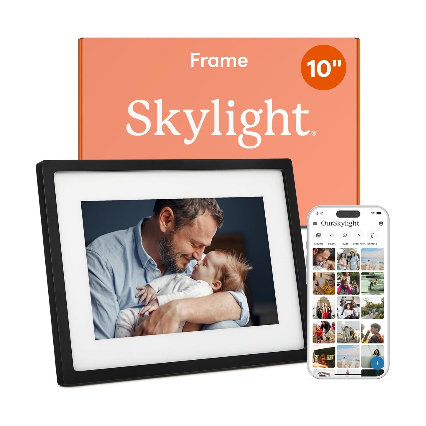 Skylight 10 Inch Digital Photo Frame (Black)