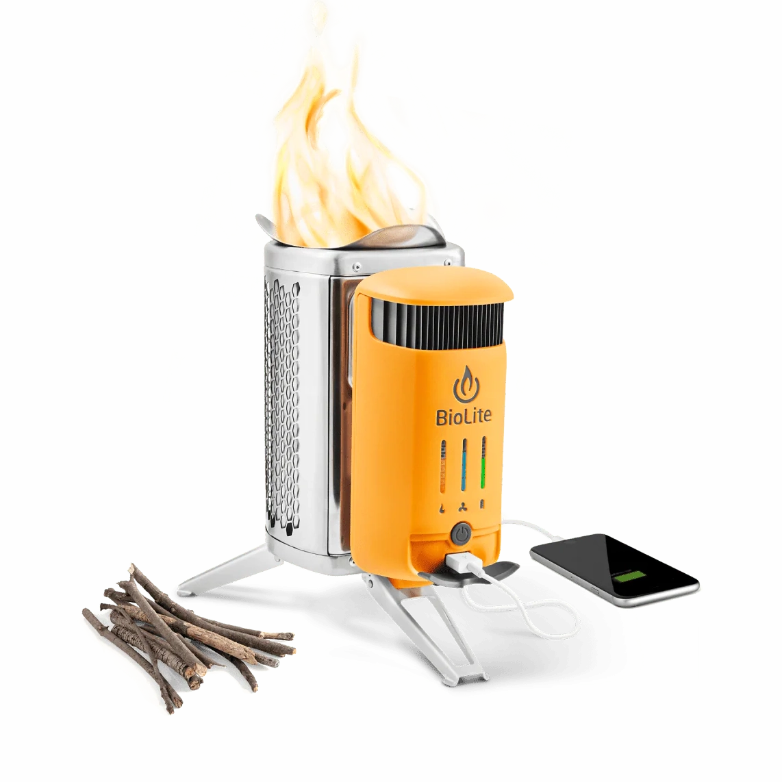 BioLite CampStove 2+ Electricity Generating Wood Camp Stove