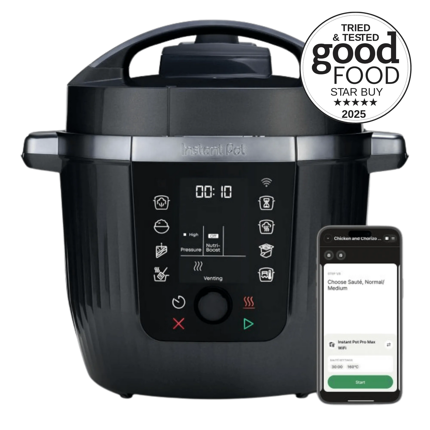 Instant Pot Pro 5.7L Multi-Cooker (Caviar Grey)