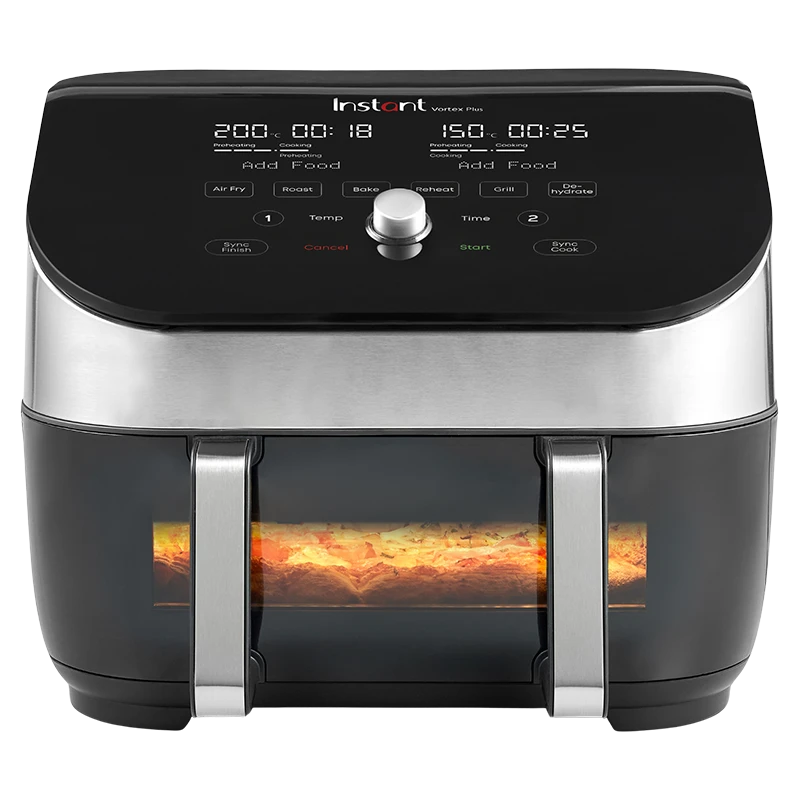 Instant Pot Vortex Plus VersaZone with ClearCook 8.5L Air Fryer (Stainless Steel)