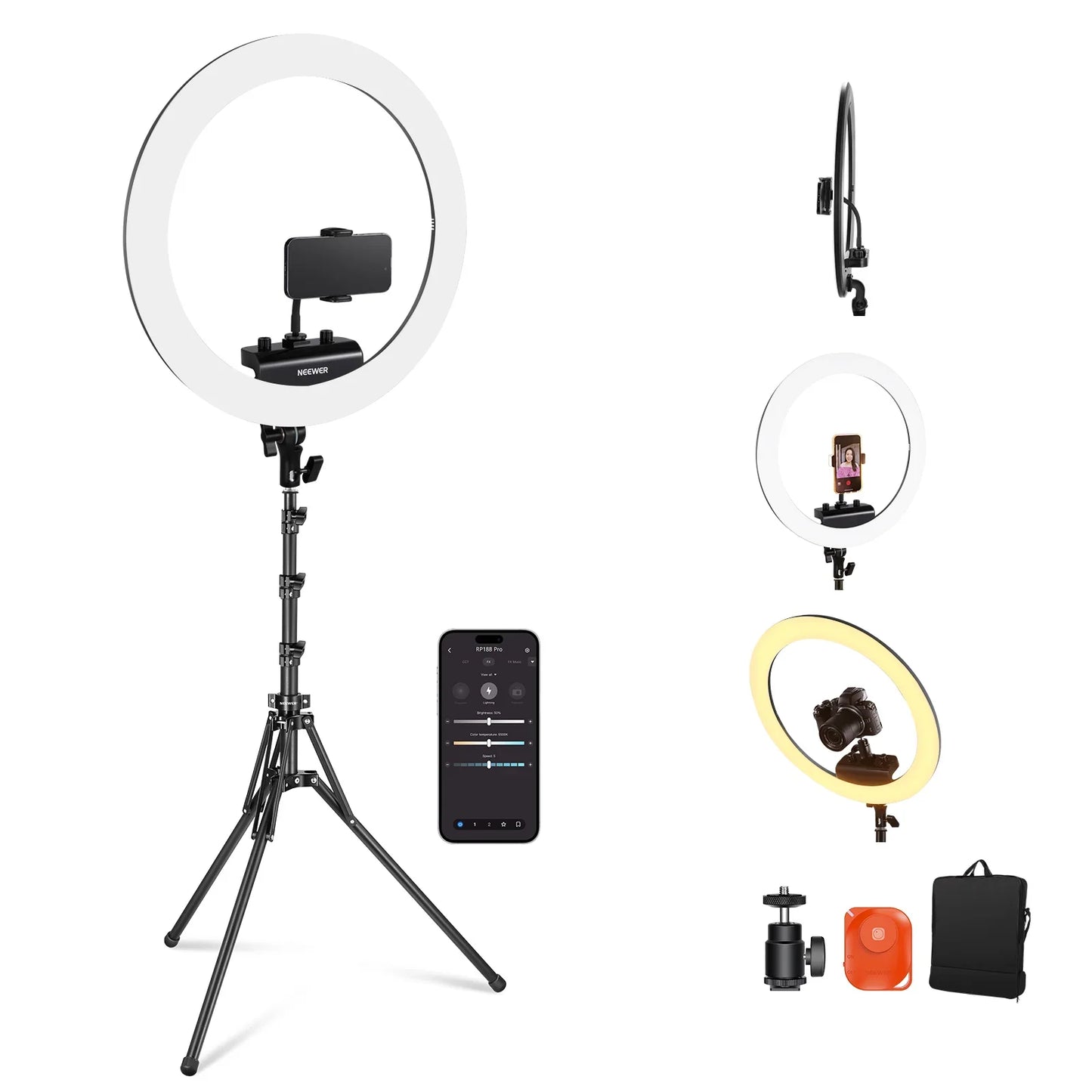 NEEWER RL-18 45cm LED Ring Light (Black)