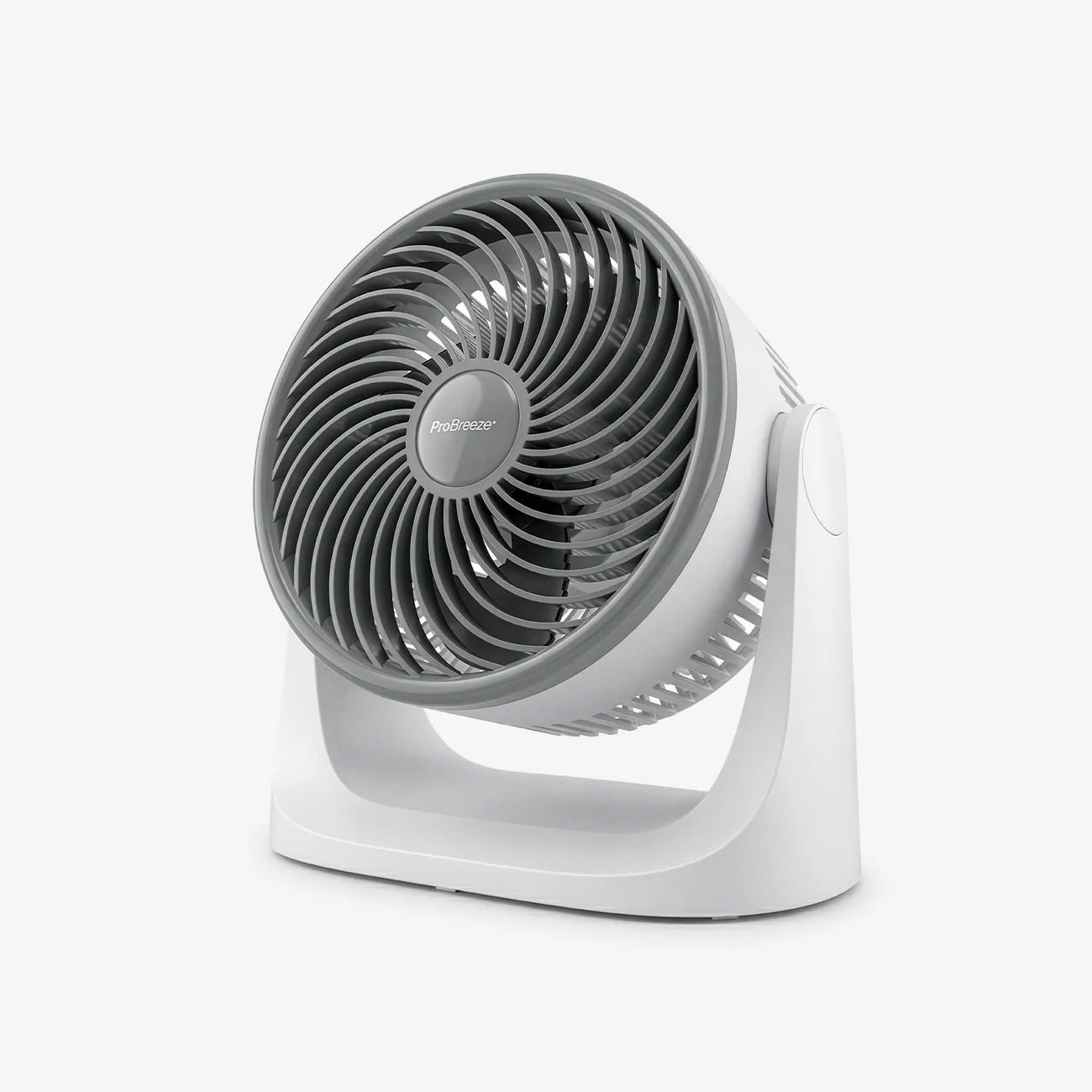Pro Breeze AirFlo™ Mini 11” Turbo Fan - Ultra-Quiet Air Circulator - White/Grey