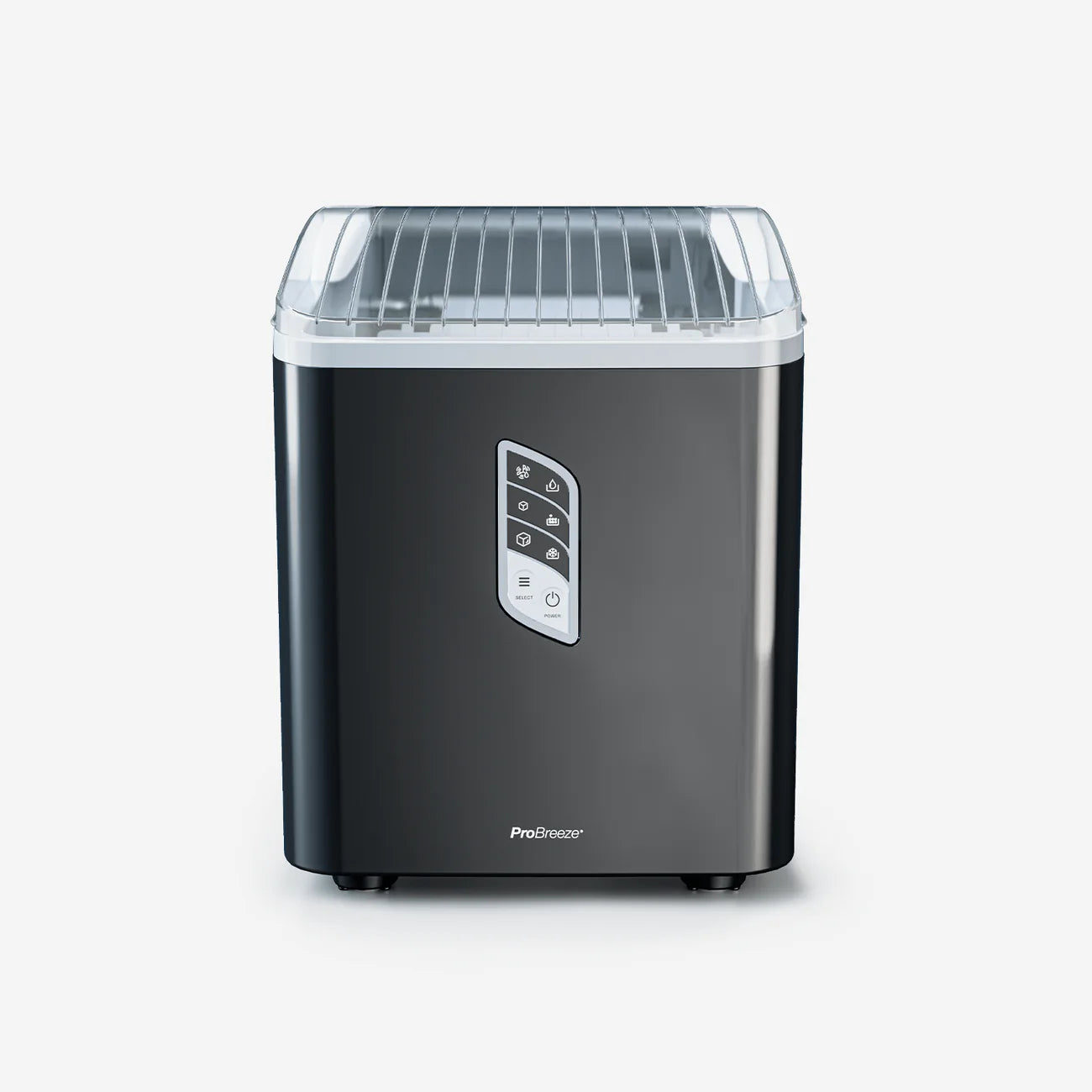 Pro Breeze Countertop Ice Cube Maker - 2L Self-Cleaning Machine With 15kg Daily Output - Black