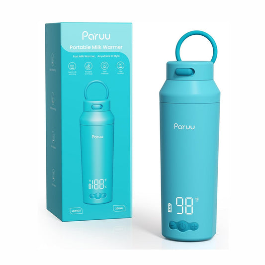 Paruu Portable Bottle Warmer for Breast Milk & Water (Blue)