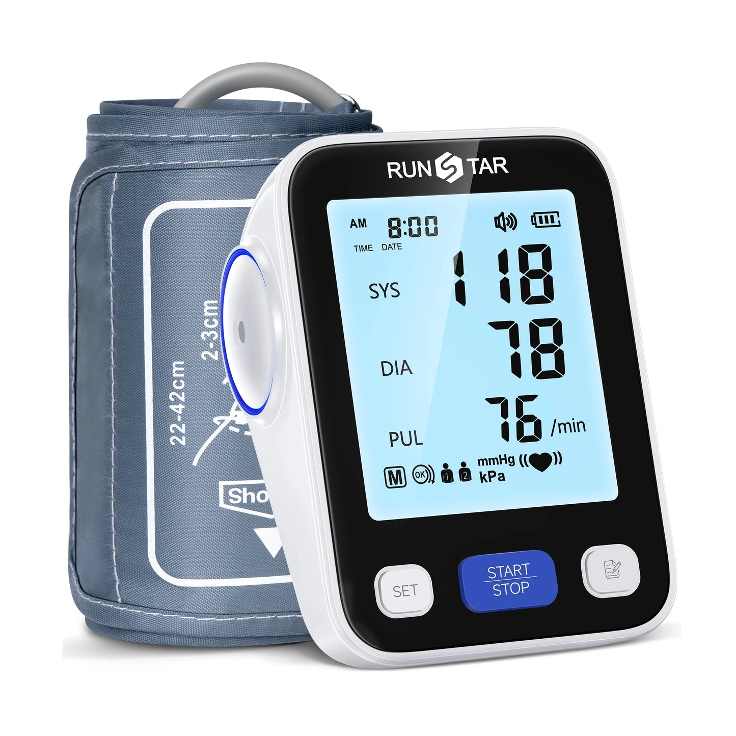 RunStar Upper Arm Blood Pressure Monitor (Black)