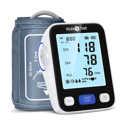 RunStar Upper Arm Blood Pressure Monitor (Black)