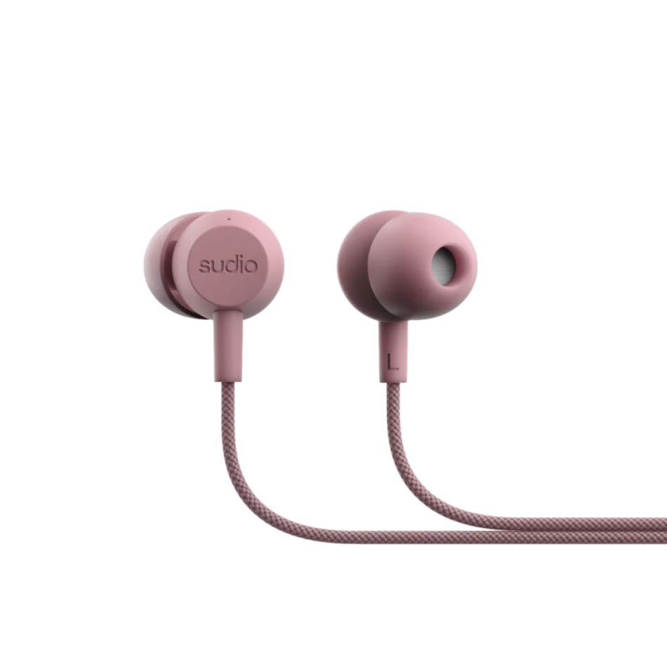 Sudio V3 Wired Earbuds (Dusty Pink)