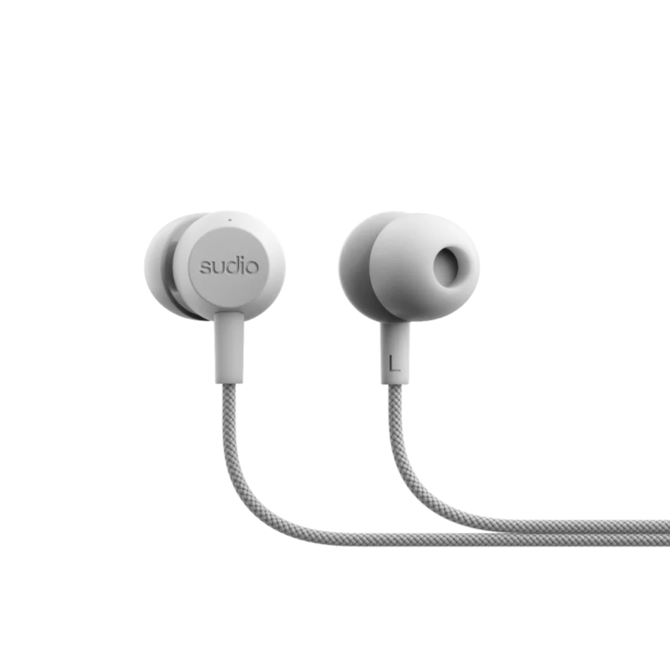 Sudio V3 Wired Earbuds (Grey White)